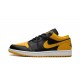 Nike Air Jordan 1 Low Mens Yellow Orche 553558-072 Shoes