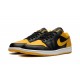 Nike Air Jordan 1 Low Mens Yellow Orche 553558-072 Shoes