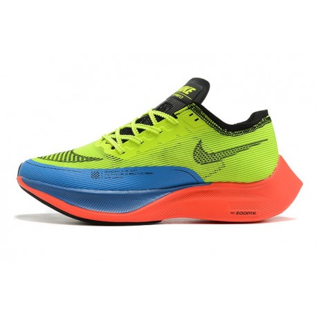 Nike ZoomX VaporFly NEXT Women/Men Yellow Blue Footwear